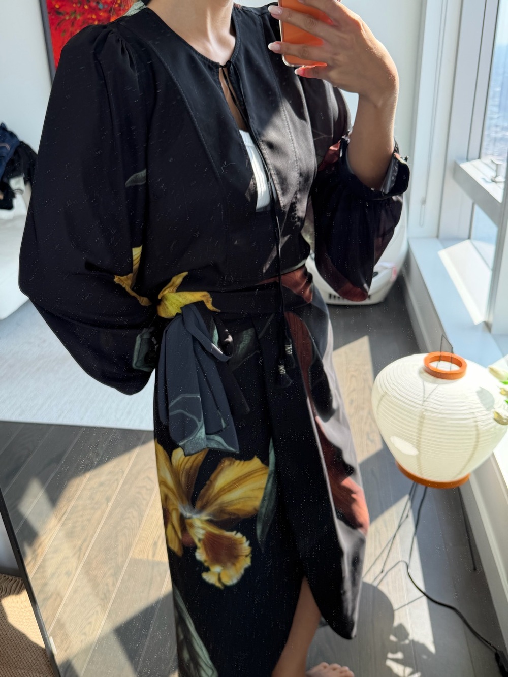 Johanna Ortiz Tropical Chemistry Matching Set | Orchid Print Blouse & Wrap Skirt